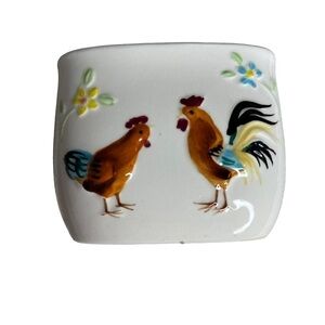 Vintage Chicken/Rooster Trinket Box‎ No Lid